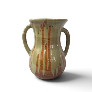ceramic vase 54 green handles